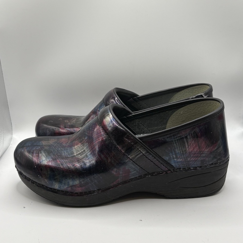 Dansko XP 2.0 Size 40 (9.5-10) Purple Blue Brushed Leather Comfort Shoes Nurse